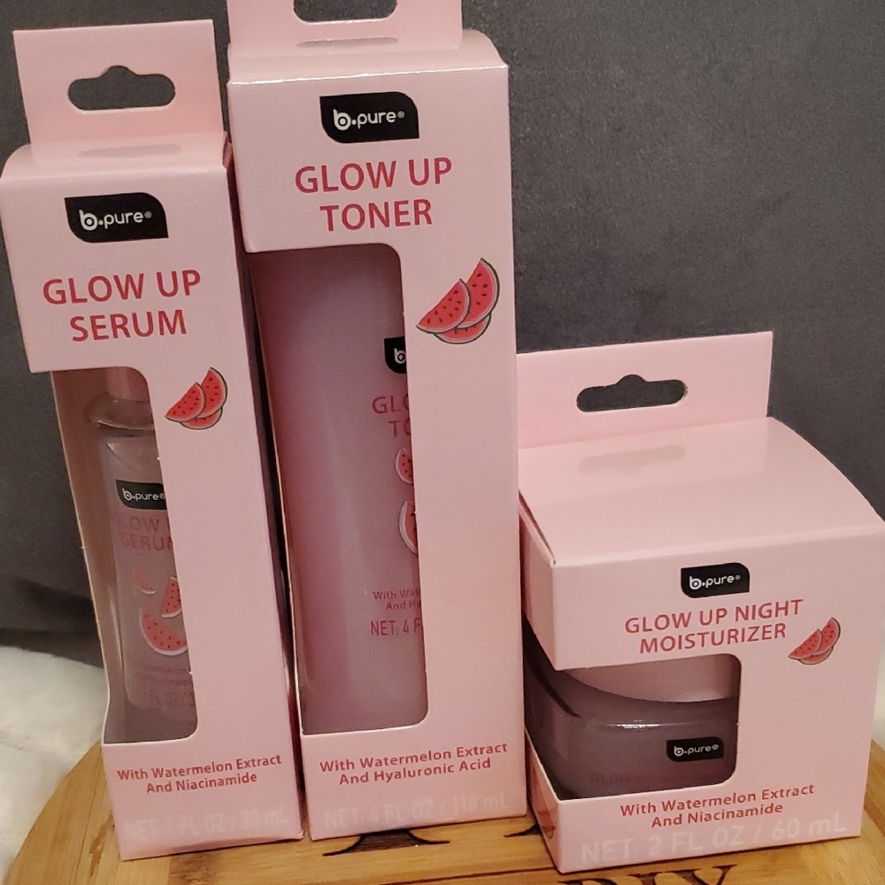 B-Pure Glow Up Skincare 3 Piece Set